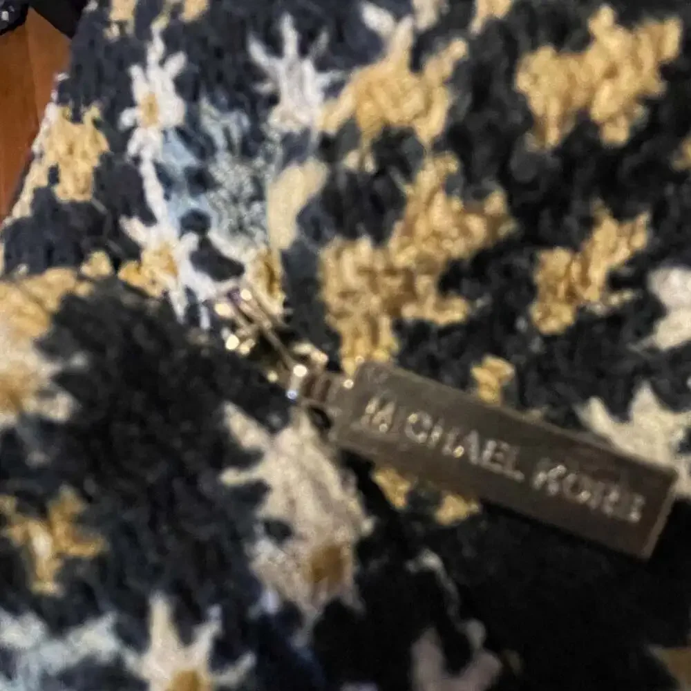 MICHAEL Michael Kors Sz.XL, Floral Print Textured‎ Knit V neck Shift Dress EUC